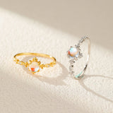 Bague Pierre de Lune en Argent ou Or - Bien-être Spirituel - Biloria