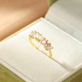 Bague Pierre de Lune en Argent Plaqué Or - Bijou Fait Main - Biloria