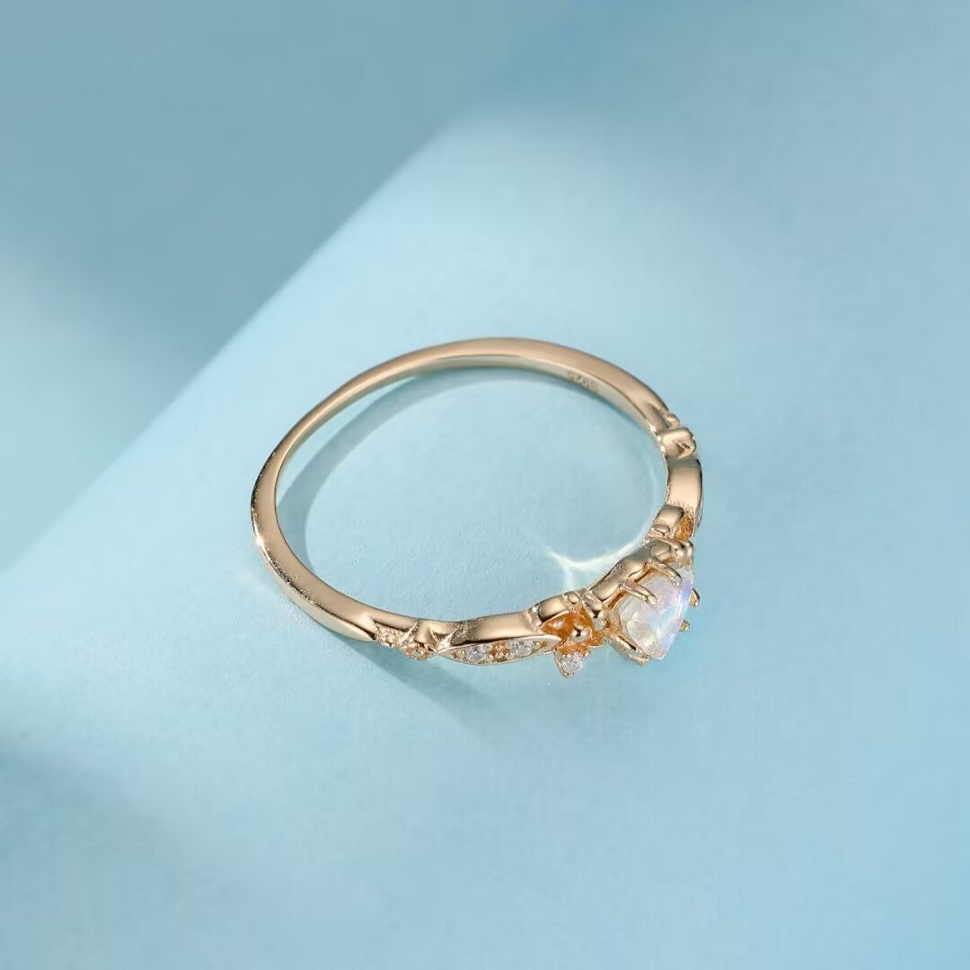 Bague Pierre de Lune Féérie Royale - Bijou Cadeau Femme - Biloria