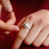 Bague Rotative Anti-Stress avec Mantras – Argent S925 - Biloria