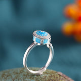 Bague Rotative Anti-Stress avec Mantras – Argent S925 - Biloria