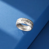 Bague Runes Nordiques Futhark – Acier Inoxydable - Biloria