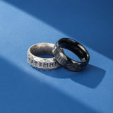 Bague Runes Nordiques Futhark – Acier Inoxydable - Biloria