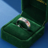Bague Runique Rotative Ægishjálmur Équilibre et Protection - Biloria