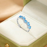Bague Topaze Ajustable Argent S925 - Bien-être Émotionnel - Biloria