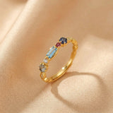 Bague Topaze Lolite Labradorite Destin Paradisiaque - Biloria