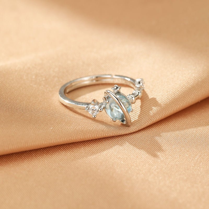 Bague Topaze Univers Enchanté en Argent S925 - Biloria