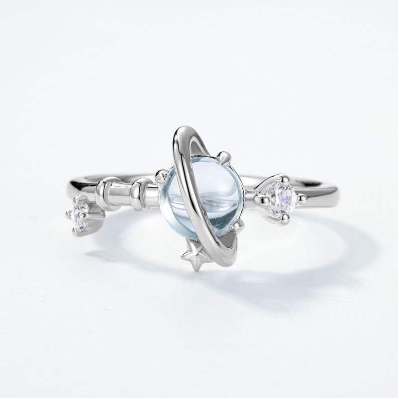 Bague Topaze Univers Enchanté en Argent S925 - Biloria