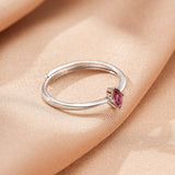Bague Tourmaline Rose Argent 925 – Bijou Émotionnel - Biloria
