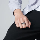 Bague Tournante Triquetra Acier Inoxydable Équilibre Celtique - Biloria