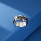 Bague Tournante Triquetra Acier Inoxydable Équilibre Celtique - Biloria