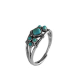 Bague Turquoise Ajustable Argent 925 - Cadeau Femme - Biloria