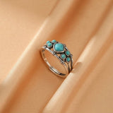 Bague Turquoise Ajustable Argent 925 - Cadeau Femme - Biloria