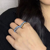 Bague Turquoise Plaqué Or 18K – Ajustable et Protectrice - Biloria