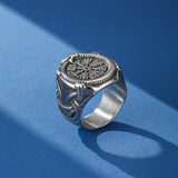 Bague Viking Vegvisir Protection Homme Cadeau - Biloria
