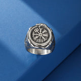 Bague Viking Vegvisir Protection Homme Cadeau - Biloria