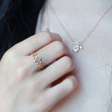 Bague Zircon Septentrion | Argent Plaqué Or - Biloria