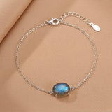 Besoin d'un bouclier énergétique ? Bracelet Labradorite Argent - Biloria