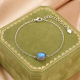 Besoin d'un bouclier énergétique ? Bracelet Labradorite Argent - Biloria