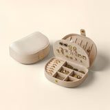 Boîte à Bijoux en Cuir Coffret Nomade Rangement Velouté - Biloria