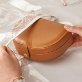 Boîte à Bijoux en Cuir Coffret Nomade Rangement Velouté - Biloria