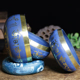 Bol Chantant Tibétain Bleuet avec Mantras - Biloria