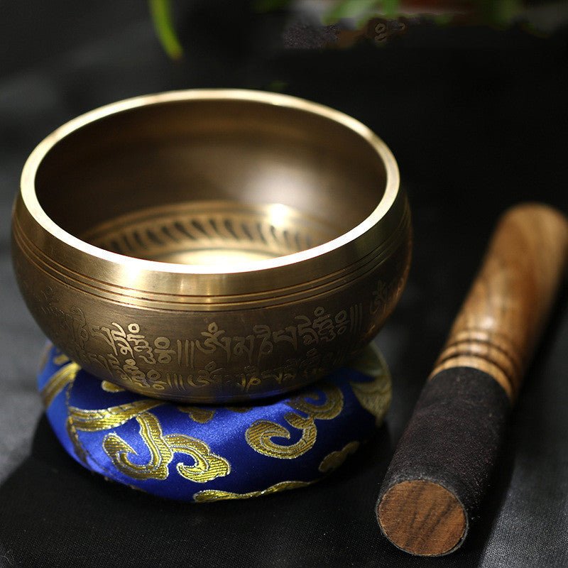 Bol Chantant Tibétain Laiton Mantra Muse Méditation - Biloria