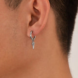 Boucle d'Oreille Flèche Homme Acier Inoxydable - Biloria