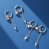 Boucle d'Oreille Homme Acier - Style Underground - Biloria