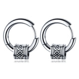 Boucle d'Oreille Homme Anneau Viking Totem - Biloria
