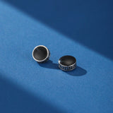 Boucle d'Oreille Homme Cercle Grec Magnétique Acier Inoxydable - Biloria