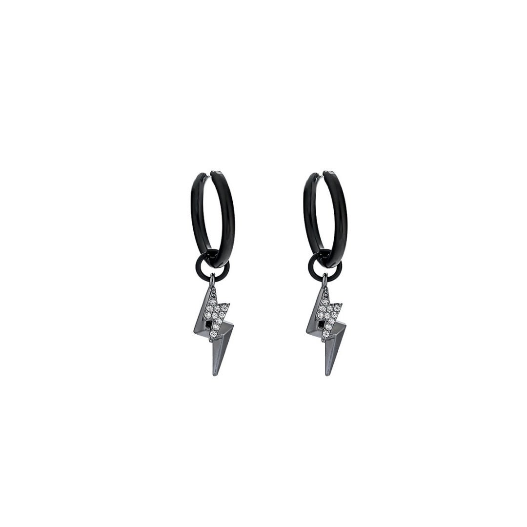 Boucle d'Oreille Homme Éclair – Puissance & Style - Biloria