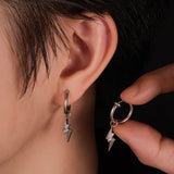 Boucle d'Oreille Homme Éclair – Puissance & Style - Biloria