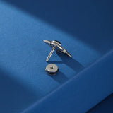 Boucle d'Oreille Homme Lame Sombre Acier Inoxydable - Biloria