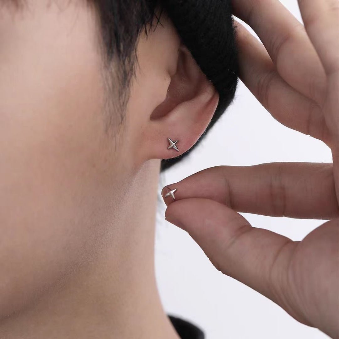 Boucle d'Oreille Homme – Simplicité Moderne - Biloria