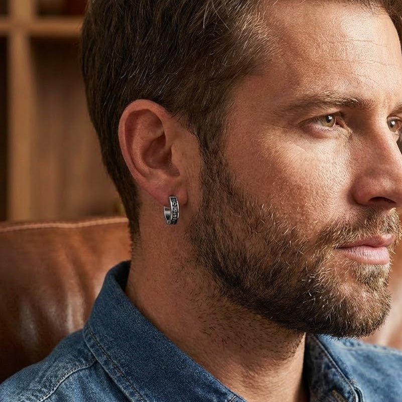 Boucle d'Oreille Viking Protection Homme - Biloria