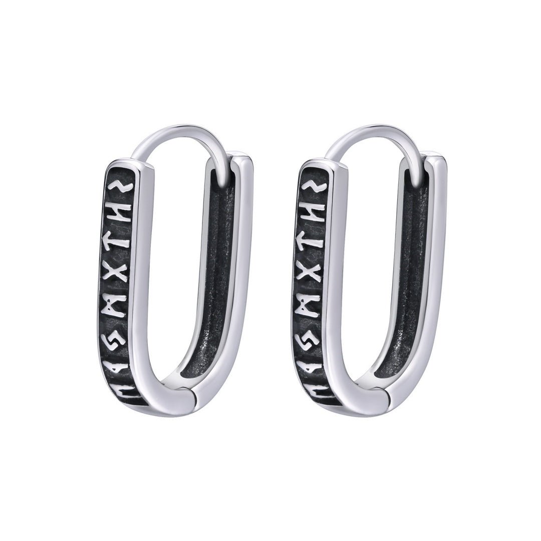 Boucle d'Oreille Viking Rune - Cadeau Protecteur - Biloria