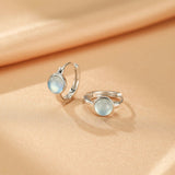 Boucles d'oreilles Aigue marine Argent 925 – Apaisement et élégance - Biloria