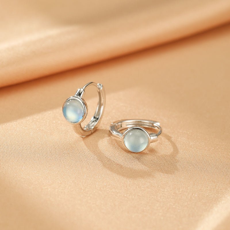 Boucles d'oreilles Aigue marine Argent 925 – Apaisement et élégance - Biloria