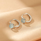 Boucles d'oreilles Aigue marine Argent 925 – Apaisement et élégance - Biloria