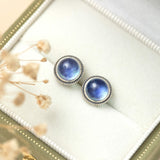 Boucles d'Oreilles Aigue Marine – Azur Élégance, Argent 925 - Biloria