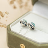 Boucles d'Oreilles Aigue Marine – Azur Élégance, Argent 925 - Biloria