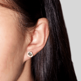 Boucles d'oreilles Aigue Marine en Argent Plaqué Or – Éclat Céleste - Biloria
