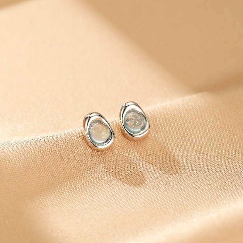 Boucles d'oreilles Aigue marine S925 pour bureau - Biloria