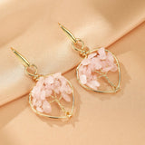 Boucles d'oreilles Améthyste Arbre de Vie Cuivre - Bijoux Feng Shui - Biloria