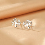Boucles d'oreilles Arbre de Vie Argent 925 - Bijou symbolique - Biloria
