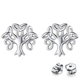 Boucles d'oreilles Arbre de Vie Argent 925 - Bijou symbolique - Biloria