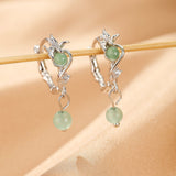 Boucles d'oreilles Aventurine argent 925 chance et harmonie - Biloria