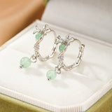 Boucles d'oreilles Aventurine argent 925 chance et harmonie - Biloria