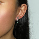 Boucles d'oreilles Aventurine argent 925 chance et harmonie - Biloria